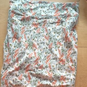 Cuddl Duds Floral Patterned Garment with Pink and Green